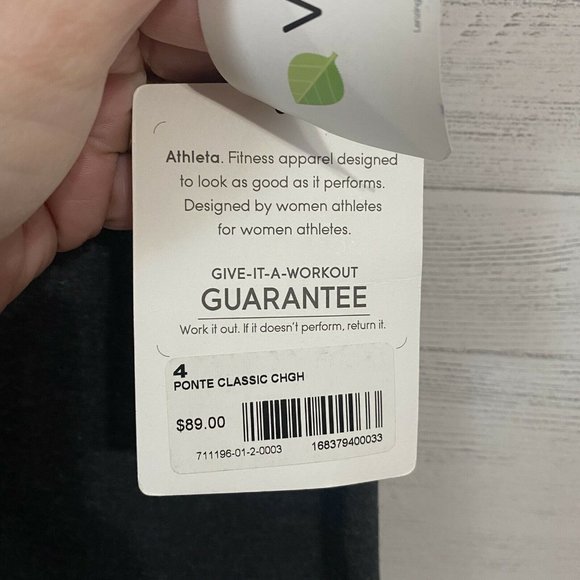 Athleta Women’s Ponte Knit Gray Pants Sz 4 NWT Stretch Comfort NEW! - Picture 5 of 7